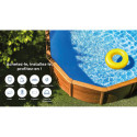 Piscine Amazonia ovale en acier imitation bois 744x399cm sans renforts apparents – Gré