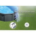 Piscine hors sol Louko ronde en acier gris anthracite Ø320xH122cm – Gré