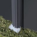 Piscine hors sol Louko ovale en acier gris anthracite 527x327cm – Gré
