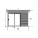 Bureau de jardin Seda 9,22m² en bois traité 28mm - SOLID