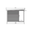 Bureau de jardin Seda 9,22m² en bois traité 28mm - SOLID