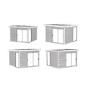 Bureau de jardin Seda 9,22m² en bois traité 28mm - SOLID