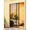 Sauna d'extérieur Miramar - noir avec vestibule 3 à 6 places 73mm - KARIBU