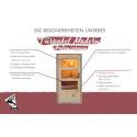 Porte en bois moderne pour sauna - Karibu