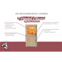 Porte semi-vitrée classique pour sauna - Karibu