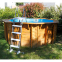 Piscine octogonale en bois - H120cm - Diam. 360cm - All in ONE - SUNWATER - UBBINK