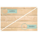 Potager surélevé 260L en bois 19mm - naturel – Karibu