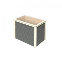 Potager surélevé 260L en bois 19mm - gris terre – Karibu