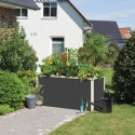 Potager surélevé 460L en bois 19mm - gris terre – Karibu