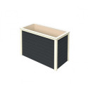 Potager surélevé 460L en bois 19mm - anthracite – Karibu