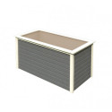Potager surélevé 835L en bois 19mm - gris terre – Karibu