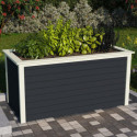 Potager surélevé 835L en bois 19mm - anthracite – Karibu