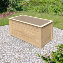 Potager surélevé 1490L en bois 28mm - naturel – Karibu