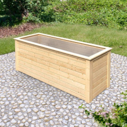 Potager surélevé 1520L en bois 28mm - naturel – Karibu