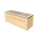 Potager surélevé 1520L en bois 28mm - naturel – Karibu