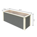 Potager surélevé 1520L en bois 28mm - gris terre – Karibu