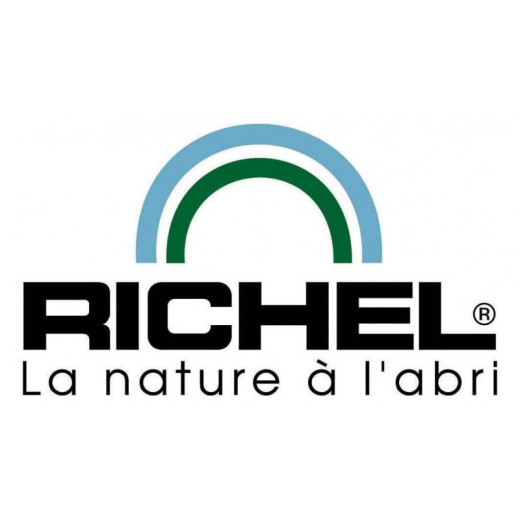 Bâche pignon arrière pour serre Richel 3x3m