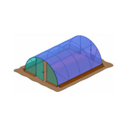 Gaine de couverture PE de remplacement pour serre tunnel 3x6m RICHEL