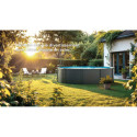 Piscine hors sol Juni ronde en acier gris anthracite Ø370xH132cm – Gré