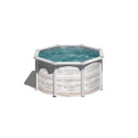 Piscine hors sol Finlande ronde en acier aspect nordique Ø260xH122cm – Gré