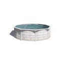 Piscine hors sol Finlande ronde en acier aspect nordique Ø320xH122cm – Gré