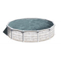 Piscine hors sol Groenland ronde en acier aspect nordique Ø570xH132cm – Gré