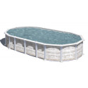 Piscine hors sol Islande ovale en acier aspect nordique 744x399cm – Gré