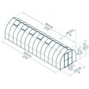Serre de jardin en aluminium et polycarbonate 20,6m² Bella™ – Palram - Canopia