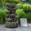 Fontaine solaire Stonea kit complet avec panneau et pompe - Art-Pond