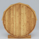Sauna d'extérieur Tonneau en bois thermo-traité 4 à 6 places + poêle 9KW + shingles inclus - SNÖ