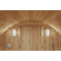 Sauna d'extérieur Tonneau en bois thermo-traité 4 à 6 places + poêle 9KW + shingles inclus - SNÖ