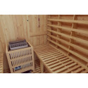 Sauna d'extérieur Tonneau en bois thermo-traité 4 à 6 places + poêle 9KW + shingles inclus - SNÖ
