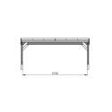 Carport double 30,9m² en bois autoclave Victor Design - Cerland