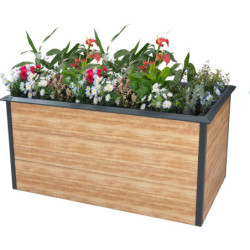 Potager surélevé en acier imitation bois Primus-Multi L - Westmann