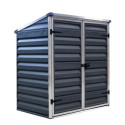 Abri de jardin en polycarbonate 1,25m² gris anthracite Voyager - Canopia by Palram
