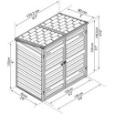 Abri de jardin en polycarbonate 1,25m² gris anthracite Voyager - Canopia by Palram