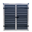 Abri de jardin en polycarbonate 1,25m² gris anthracite Voyager - Canopia by Palram
