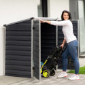Abri de jardin en polycarbonate 1,25m² gris anthracite Voyager - Canopia by Palram