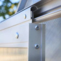 Serre de jardin 3,61m² en aluminium et polycarbonate Diamant 66