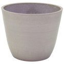 Pot en plastique recyclé Ecostone D.53xH.40cm couleur taupe - Megacollections