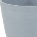 Pot en plastique recyclé Ecostone D.53xH.40cm couleur gris clair - Megacollections