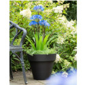 Pot en plastique recyclé Ecostone D.55xH.51cm couleur noire - Megacollections