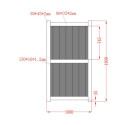 Portillon en aluminium 100x180cm VERTILON - X-METAL