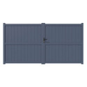 Portail battant en aluminium 400x180cm VERTILON - X-METAL