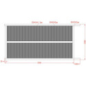 Portail coulissant en aluminium 350x180cm VERTILON - X-METAL
