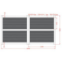 Portail battant en aluminium 300x160cm HORACE - X-METAL