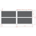 Portail battant en aluminium 350x160cm HORACE - X-METAL