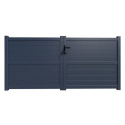 Portail battant en aluminium 450x160cm HORACE - X-METAL