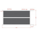 Portail coulissant en aluminium 300x160cm HORACE - X-METAL