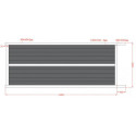 Portail coulissant en aluminium 400x160cm HORACE - X-METAL